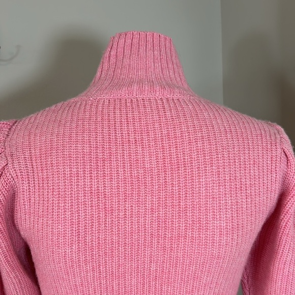 Frame Cashmere Wool Spanish Pink Turtleneck Sweater Jumper Sz XS NEW - Picture 7 of 13